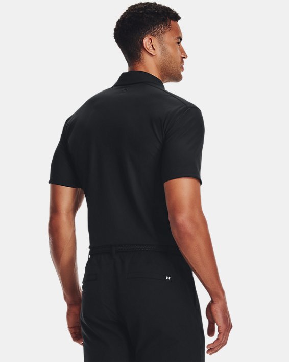 Men's UA Ace Luxe Polo in Black image number 1